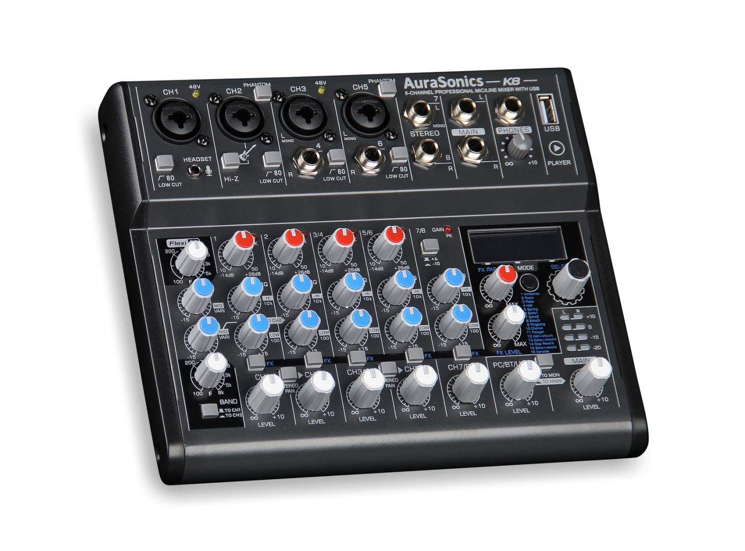 AuraSonics K8 компактный микшерный пульт в Нурлате