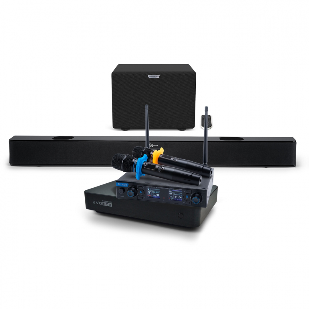 Hi-End караоке-система EVOBOX Premium + EvoSoundBar (саундбар с караоке) в Нурлате