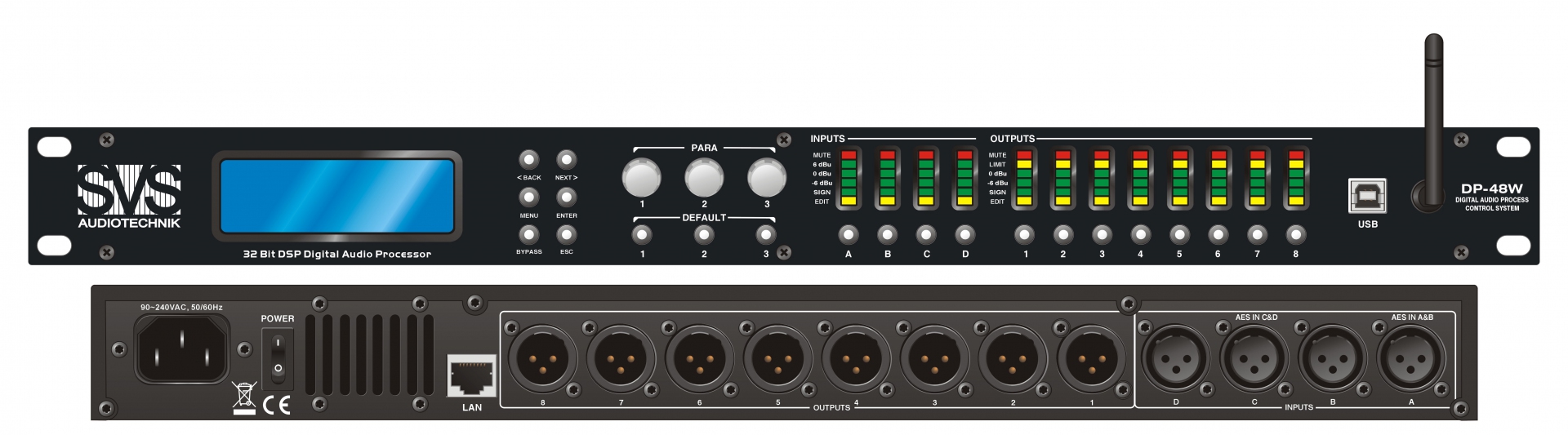 SVS Audiotechnik DP-48W Цифровой процессор: 4 входа 8 выходов в Нурлате