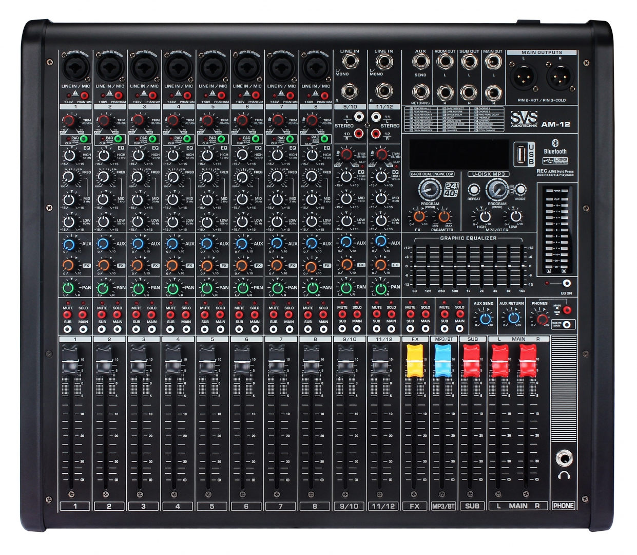 SVS Audiotechnik mixers AM-12 Микшерный пульт аналоговый, 12-канальный в Нурлате